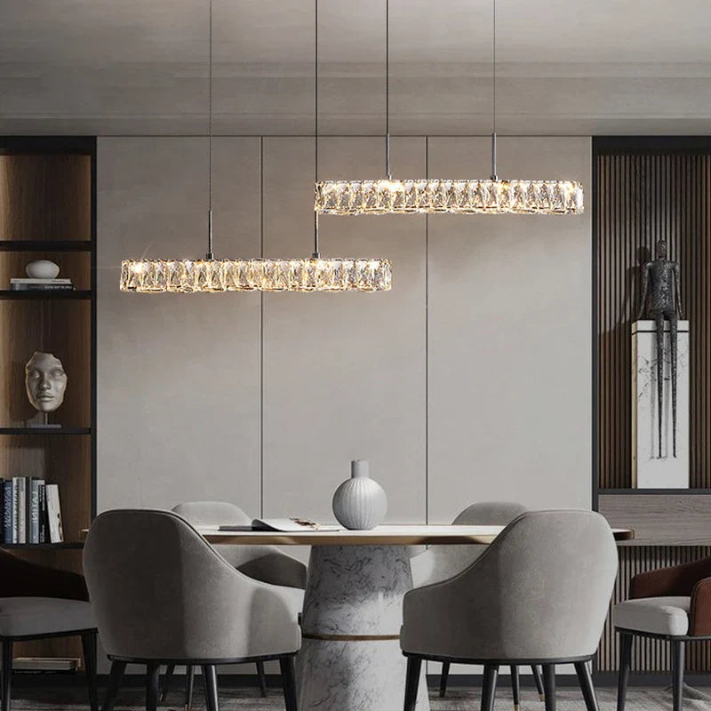 Afralia™ LED Crystal Chandeliers: Modern Luxury Lighting for Dining Room, Bar, and Home décor.