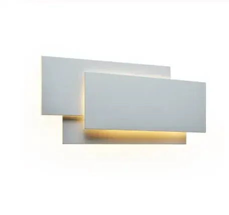 Afralia™ Modern 18W LED Wall Lamp for Living Room, Bedroom, Hotel - Aluminum Square Candlestick Light