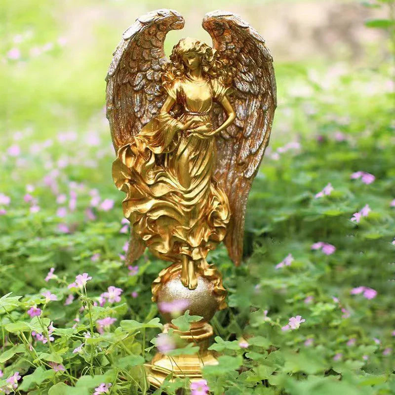 Afralia™ Greek Mythology Prayer Angel Goddess Statue for Home Study Decor