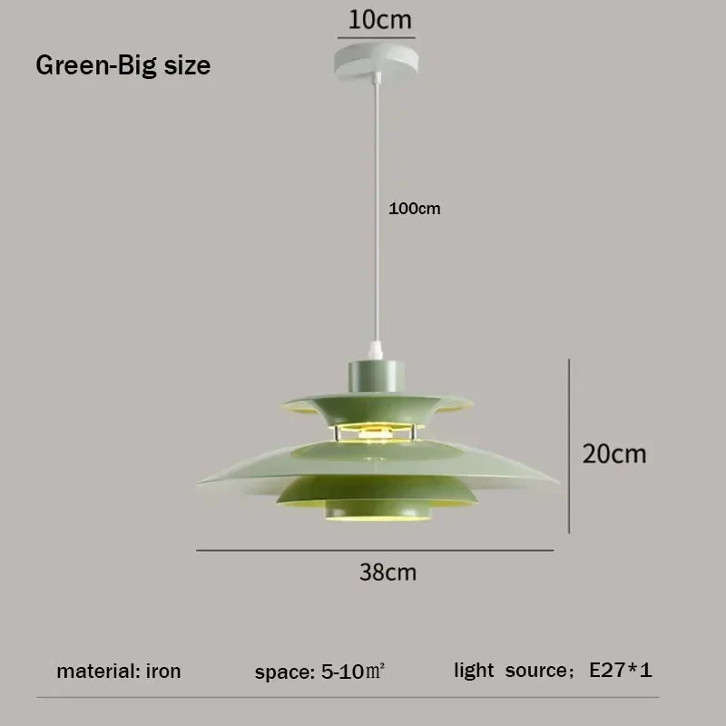 Afralia™ UFO Pendant Light Fixture: Nordic Design Chandelier for Restaurant, Bedroom & Living Room