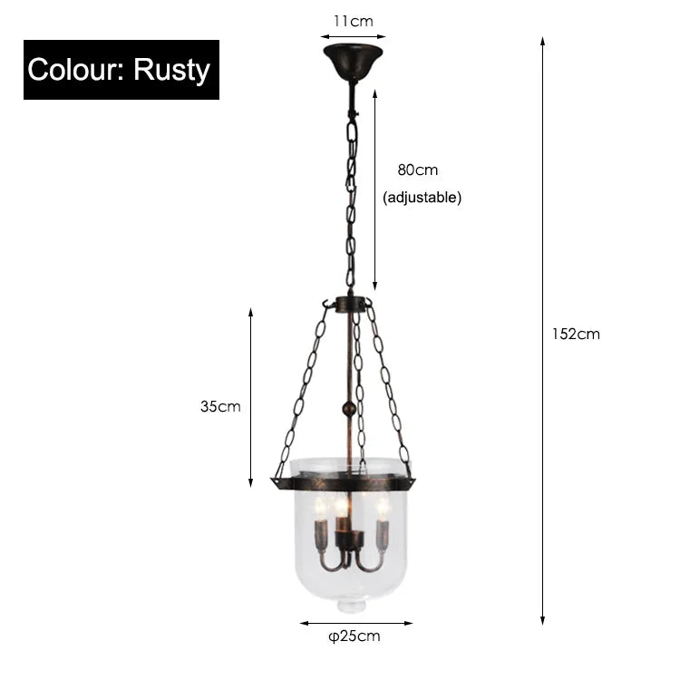 Afralia™ Black Vintage Pendant Lamp for Living Bedroom Restaurant Bar - Indoor Farmhouse Chandelier