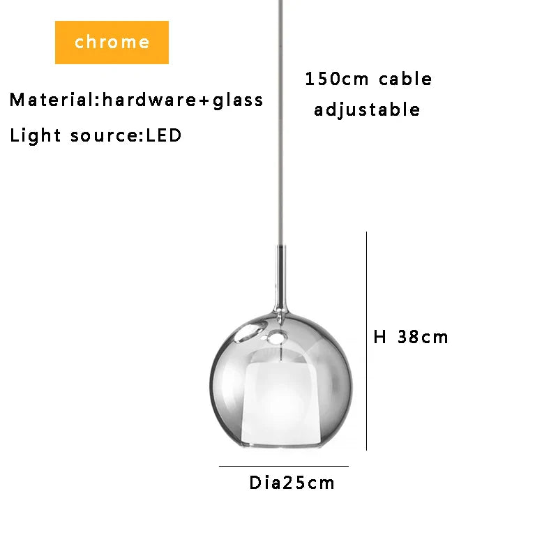 Afralia™ Modern Glass Ball Ceiling Chandelier: Colorful, Designer, Fashionable Lighting Fixture for Living Room