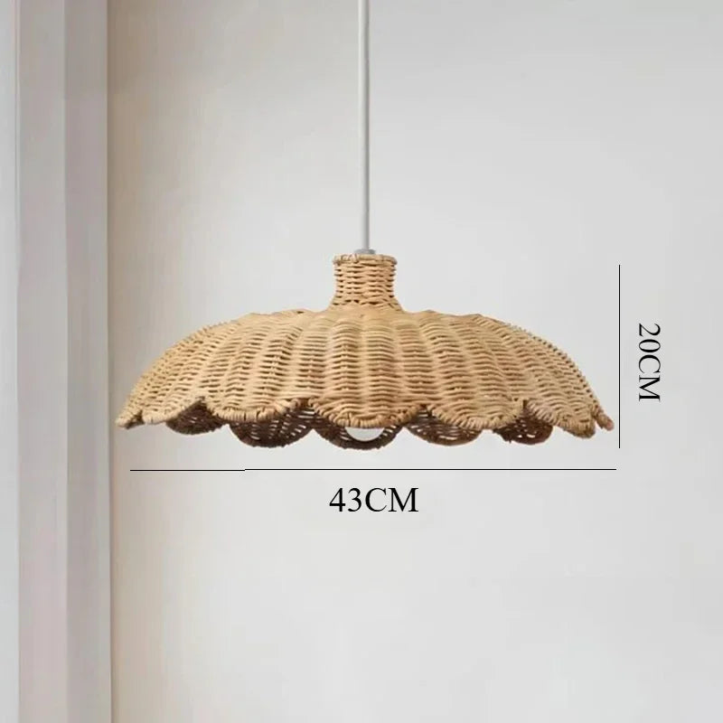 Afralia™ Handmade Rattan Pendant Lamps - Chinese Style Lighting for Home, Restaurant & Coffee Shop