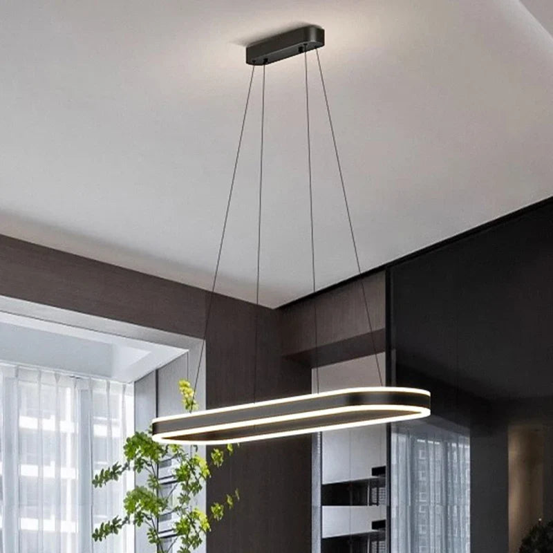 Afralia™ Modern Pendant Light Chandelier Ceiling Lamp LED Indoor Decor Lighting