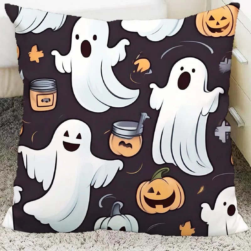 Afralia™ Halloween Plush Cartoon Pillow for Living Room and Bedroom, Festive Decoration