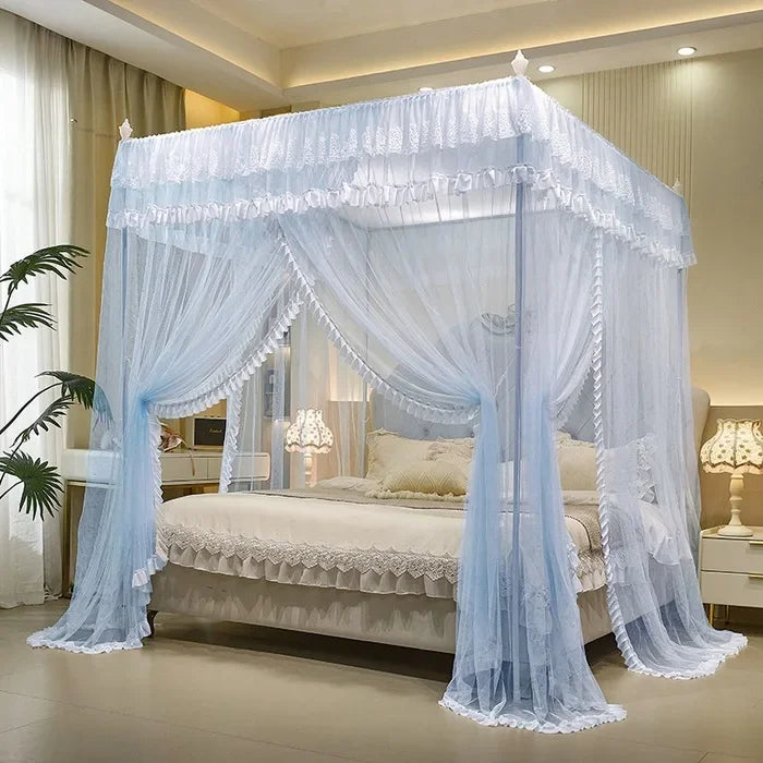 Afralia™ Princess Lace Mosquito Net Tent with Painted Bracket