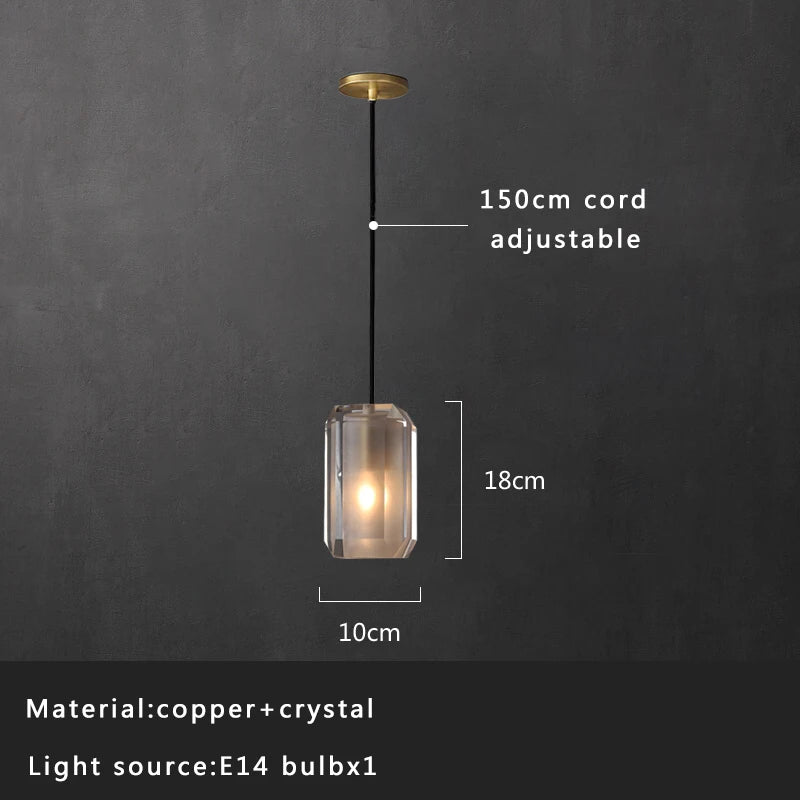 Afralia™ Luxury Copper Pendant Lights for Modern Room Decor