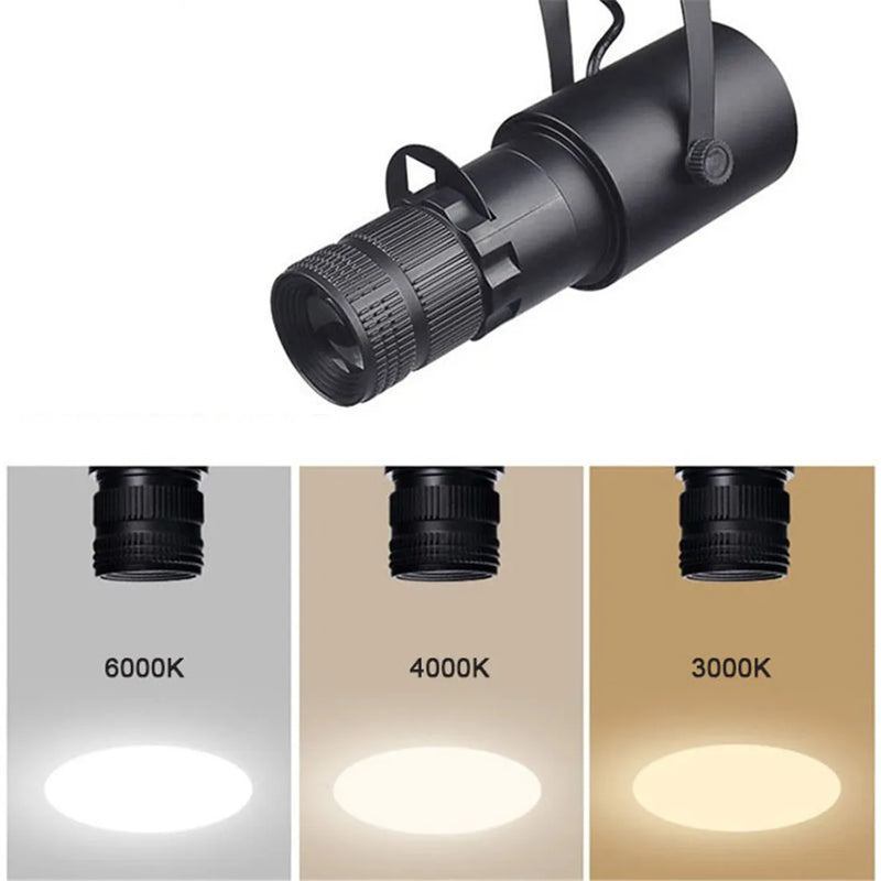 Afralia™ Wireless Dimmable Track Spotlights with 4 Aperture Dimming