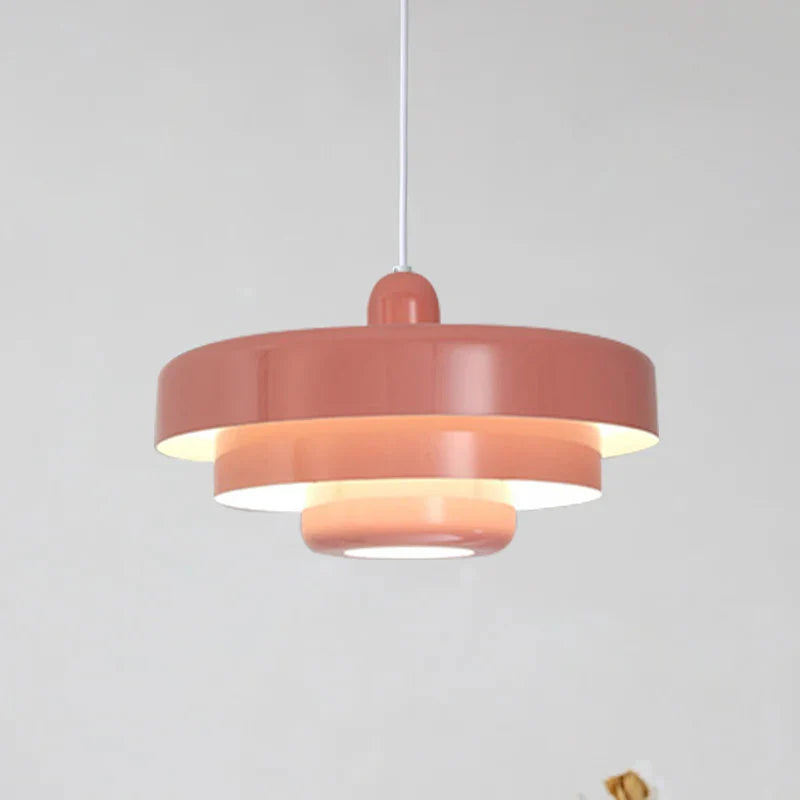 Afralia™ Retro Orange LED Pendant Light Chandelier for Home Dining Room & Cafe