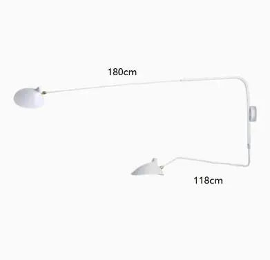 Afralia™ Black Serge Mouille Wall Lamp: Nordic Design, Creative Living Room Decor
