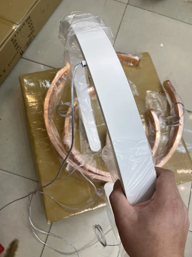 Afralia™ Nordic Ring Pendant Lamp Dimmable Ceiling Chandelier Lighting Fixture