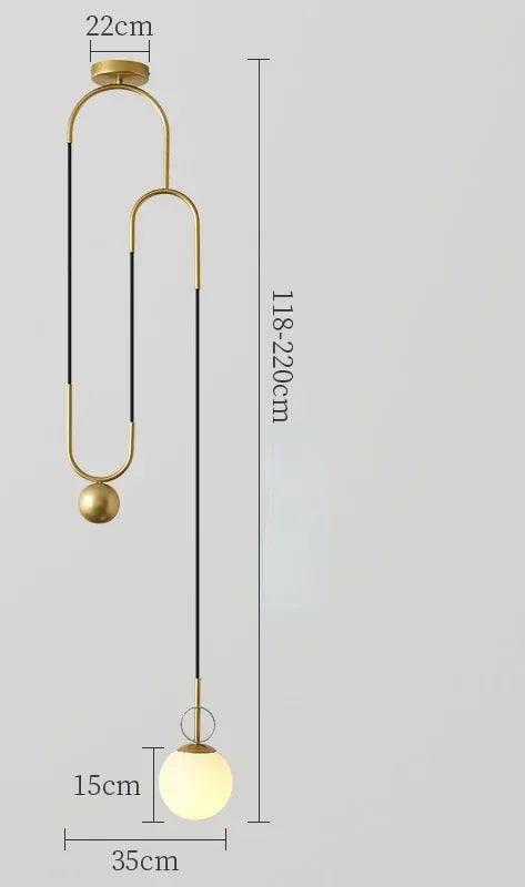 Afralia™ LED E14 Pendant Lights: Modern Black Gold Chandelier for Dining Living Room & Bedroom