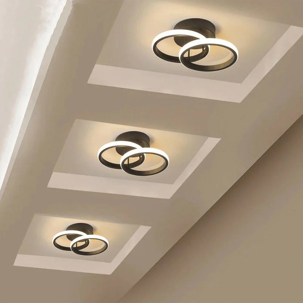 Afralia™ Nordic LED Ceiling Chandelier Acrylic Decor Modern Indoor Lighting