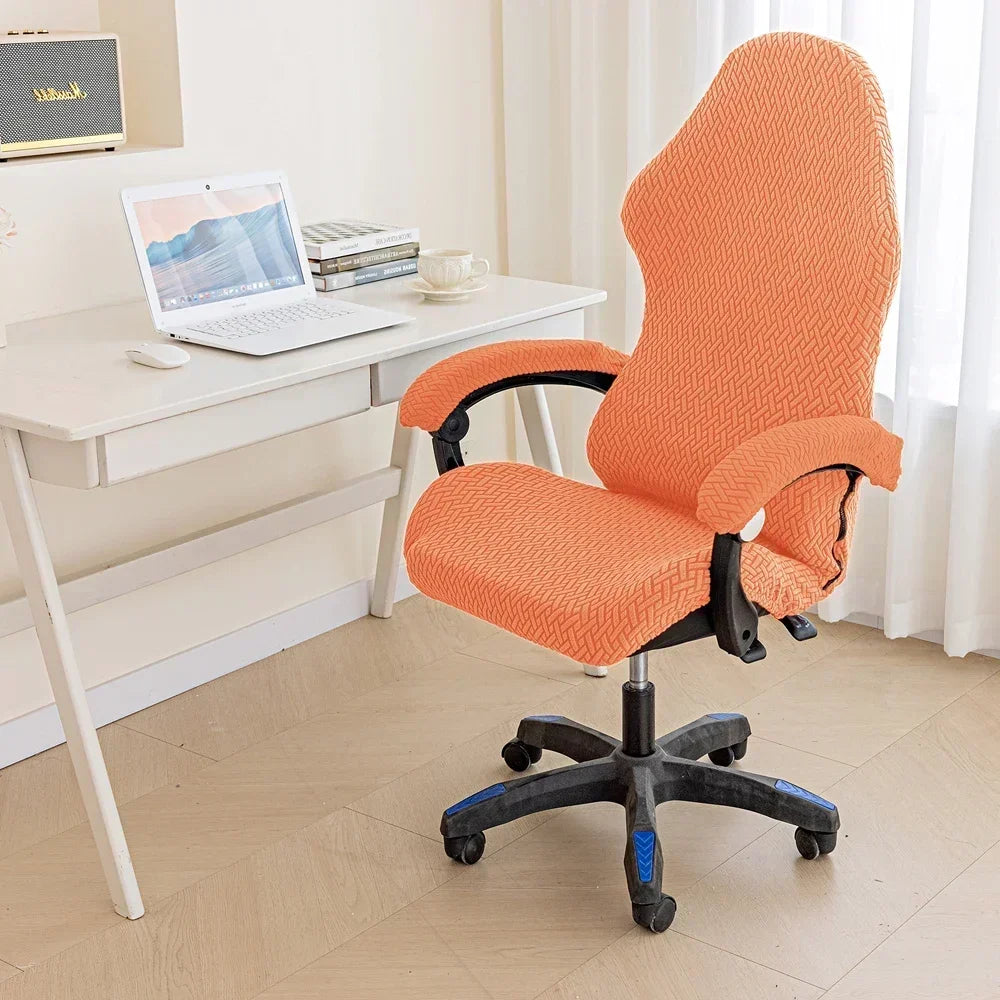 Afralia™ Swivel Armchair Cover: Thick Elastic Fabric, Dustproof Seat for Home & Hotel