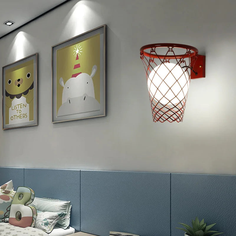 Afralia™ Basketball Wall Lamp: Nordic Creative, Personalized, Ideal for Various Rooms