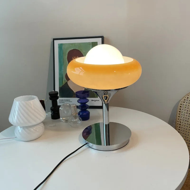 Afralia™ Modern Egg Tart Desk Lamp
