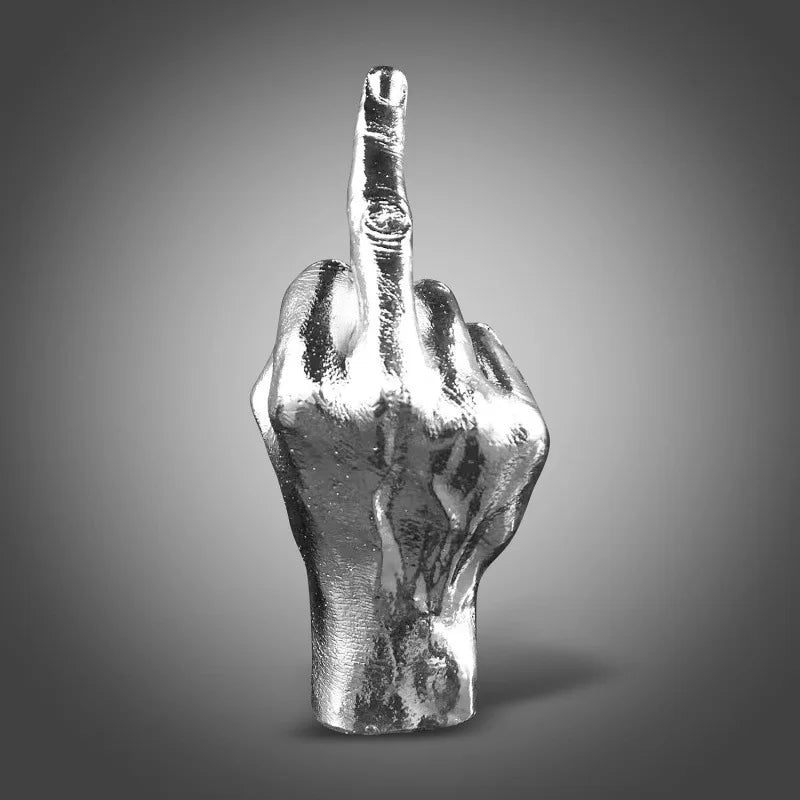 Afralia™ Middle Finger Resin Desktop Ornament Home Decor Figurine