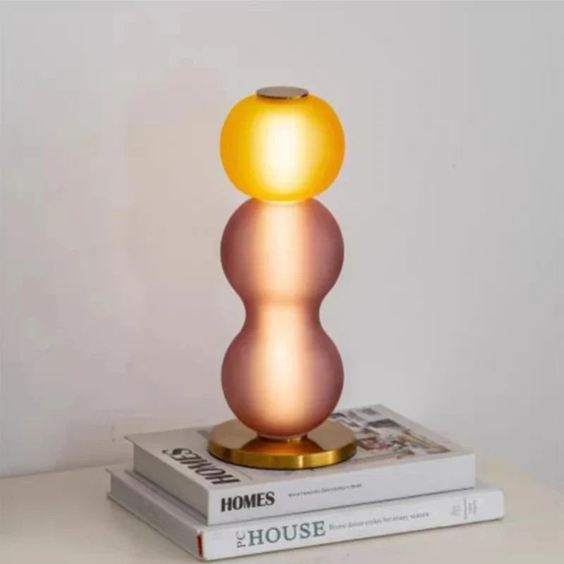 Afralia™ Nordic Colorful Glass Floor Lamp, 4000K, Living Room Bedside Novelty Lighting