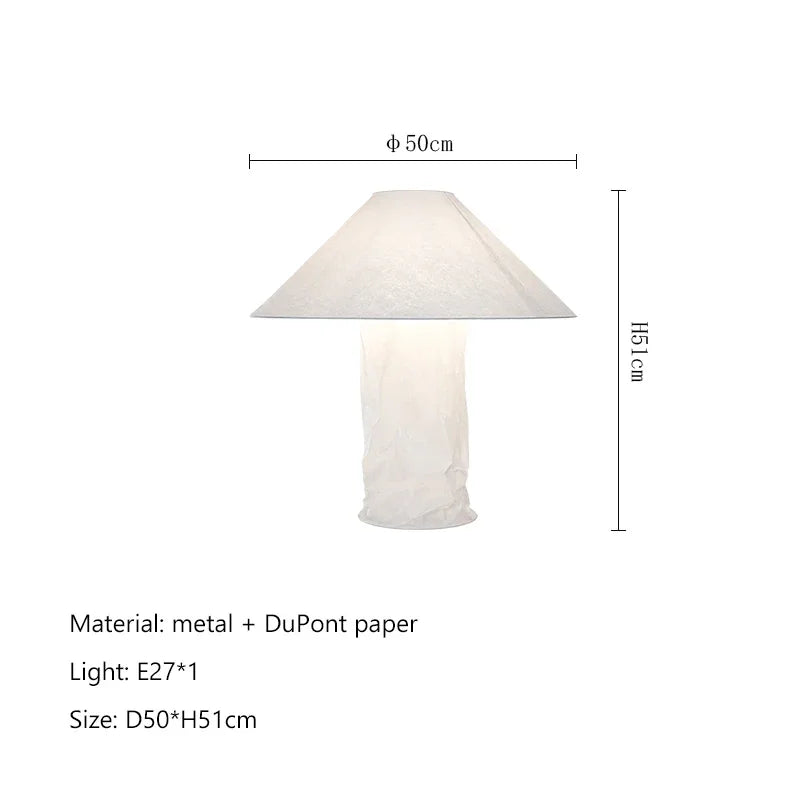 Afralia™ Nordic Wabi Sabi Dupont Paper LED Floor Lamp for Home Decor