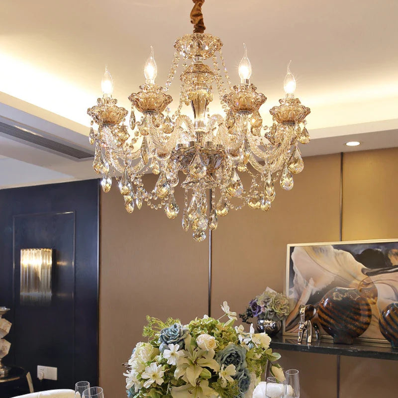 Afralia™ Crystal Chandeliers: Luxury LED Ceiling Pendant Lights for Living Room Beauty