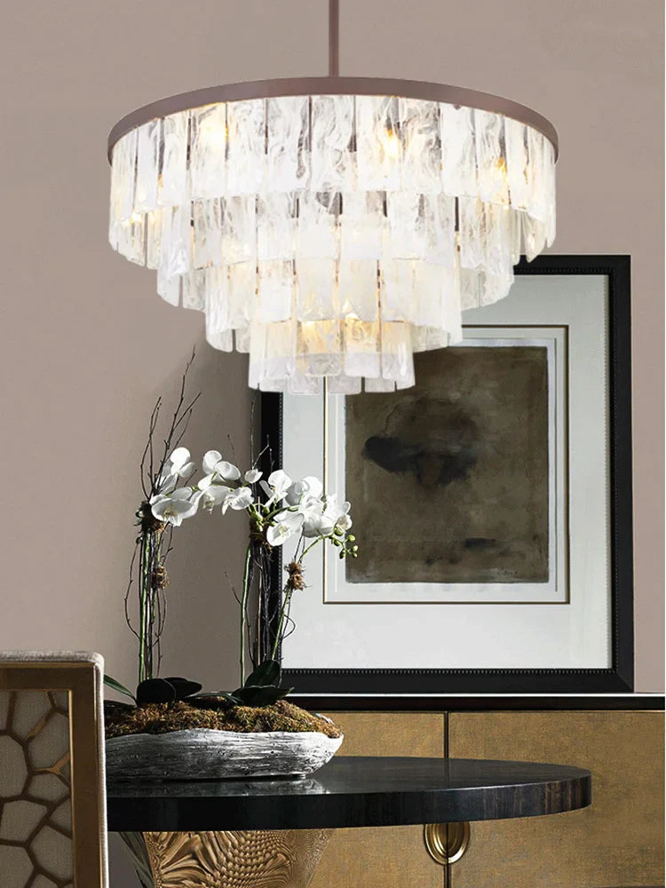 Afralia™ Cloud Glass LED Pendant Light - Dimmable Designer Home Decoration