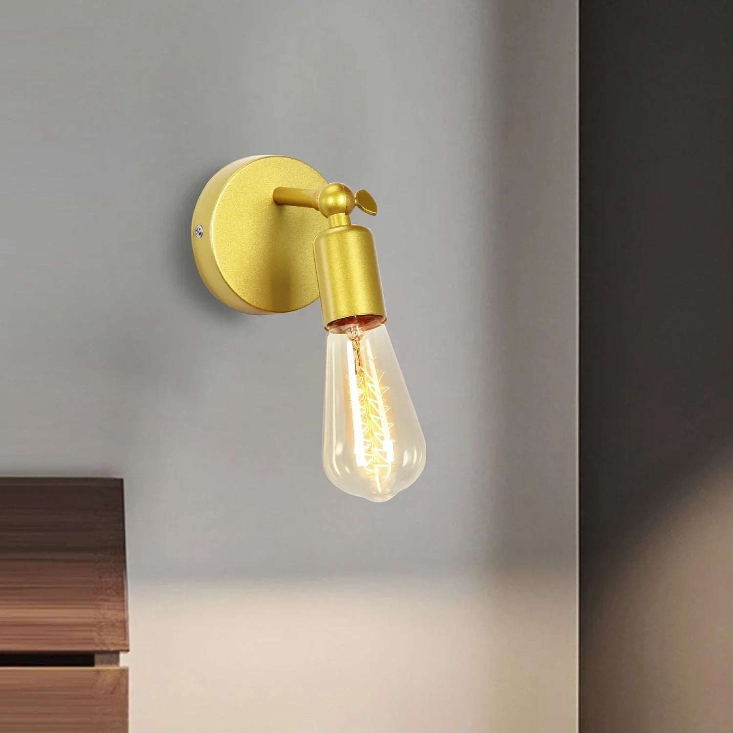Afralia™ Modern LED E27 Wall Light Flexible Sconce Vintage Wall Lights Fixture for Bedroom