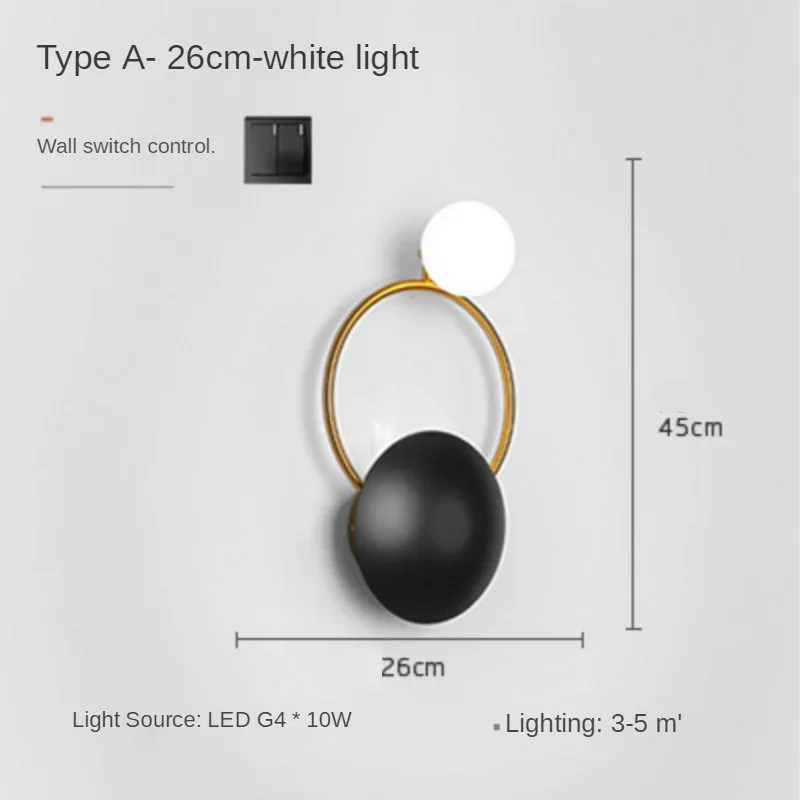 Afralia™ Elegant LED Wall Sconce - Nordic Bedroom & Living Room Decor Light