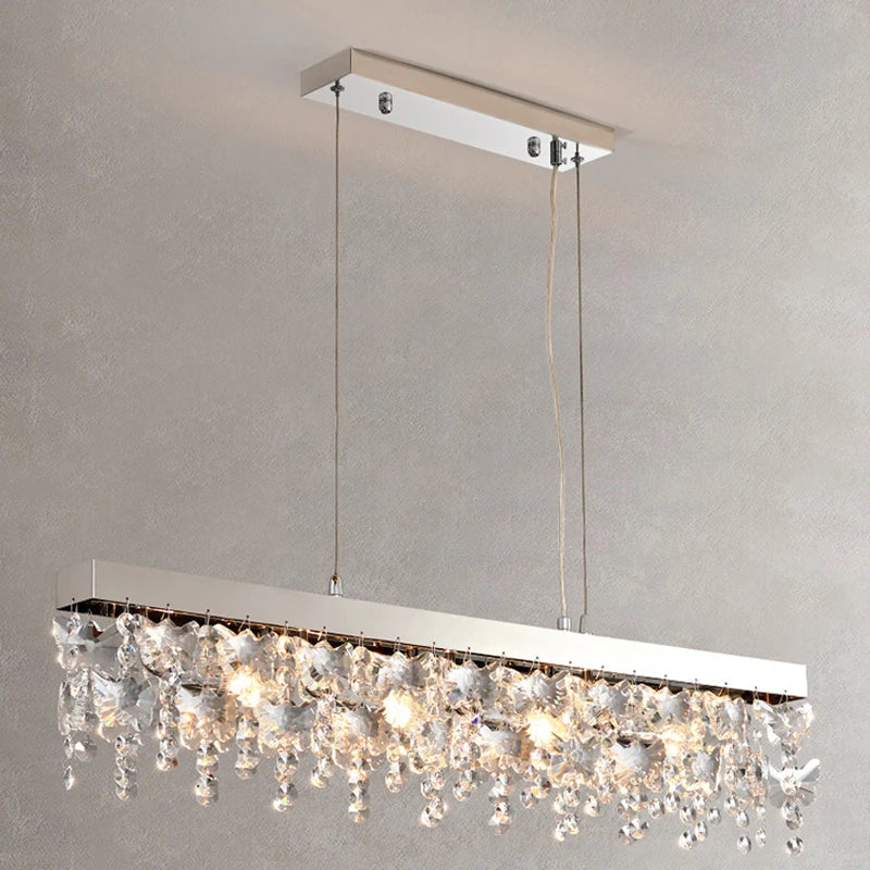 Afralia™ Crystal LED Chandelier: Modern Luxury Lighting for Living Room, Bedroom, and Restaurant