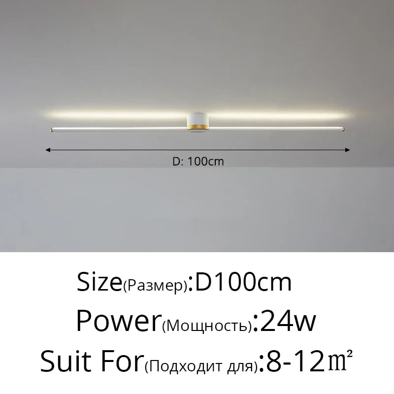 Afralia™ LED Strip Ceiling Light: Modern, Simple, Stylish Indoor Lighting for Home, Bedroom, Hallway