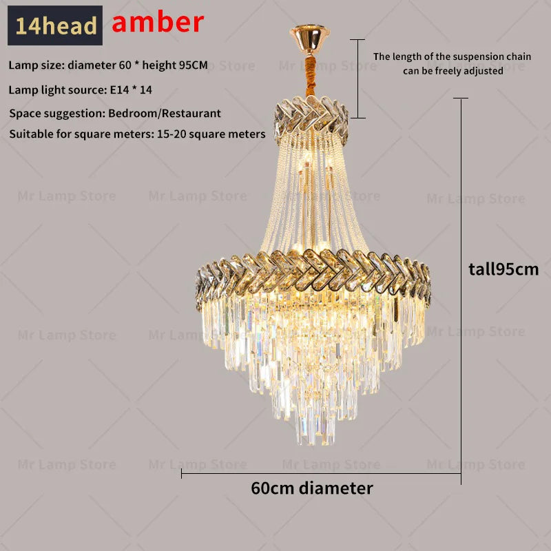 Afralia™ Modern Simple Villa Stair Lamp High-rise Building Light Luxury
