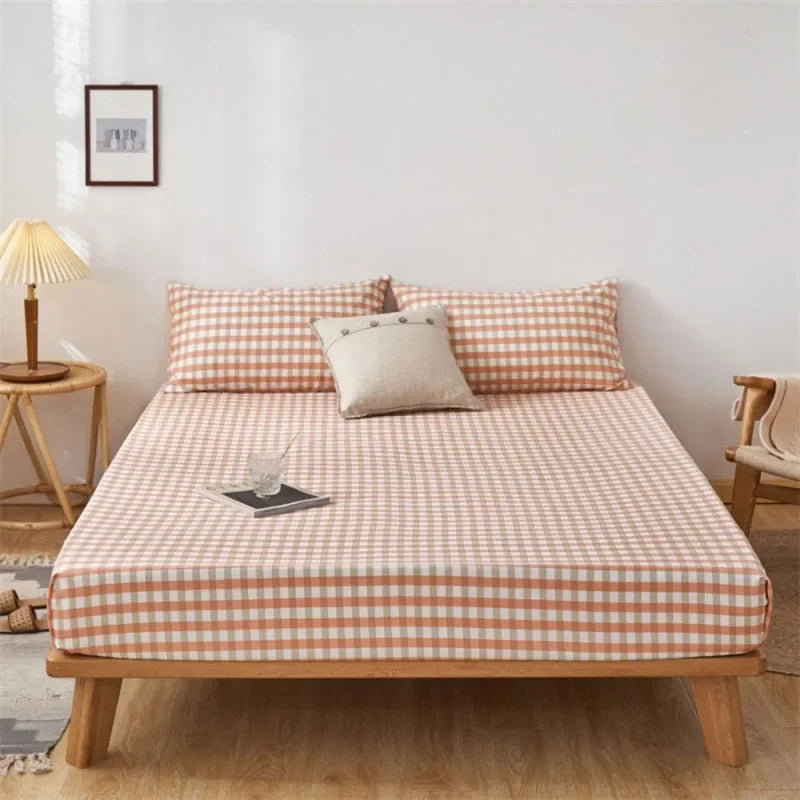 Afralia™ Maternal & Infant Grade Lattice Queen Fitted Sheet 180x200 - Durable & Elastic