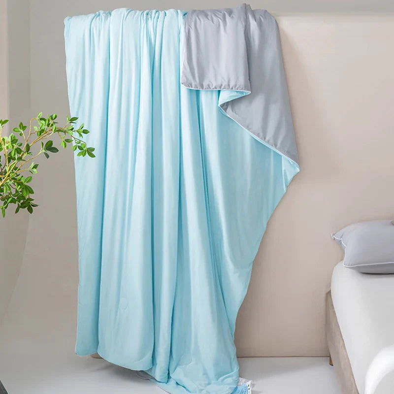 Afralia™ Premium Ice Cream Summer Quilt: High-End Cool Fiber, Soft & Breathable Quilted Blanket