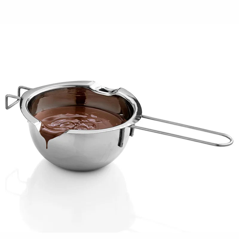 Afralia™ Stainless Steel Long Handle Melting Pot for Wax, Butter, Chocolate, Candle, Soap Making