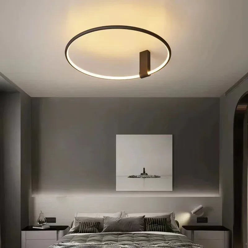 Afralia™ Nordic Minimalist LED Ceiling Light for Master Bedroom and Restaurant