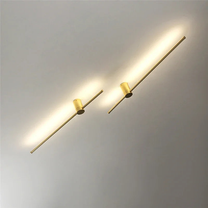 Afralia™ Nordic LED Wall Lamps: Modern, Simple, Long Hanging Lights for Living Room, Bedroom