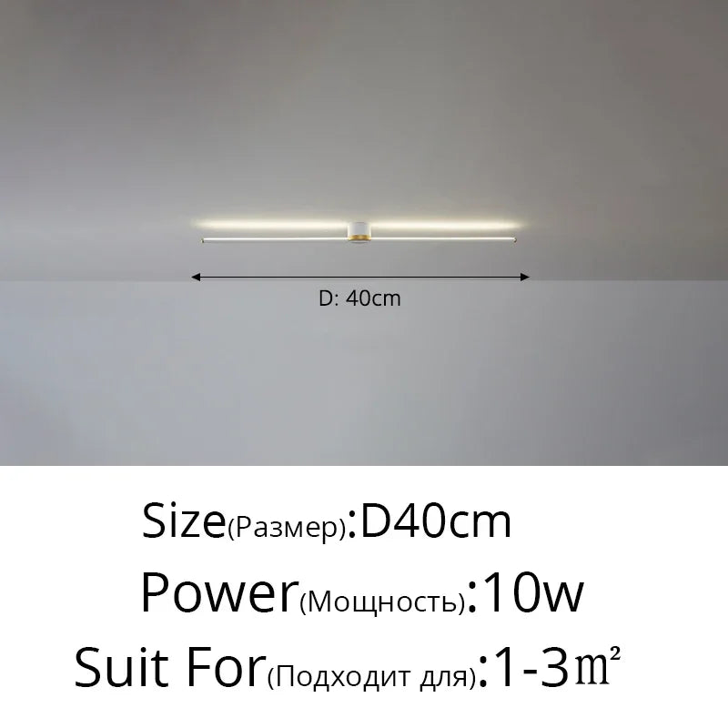 Afralia™ LED Strip Ceiling Light: Modern, Simple, Stylish Indoor Lighting for Home, Bedroom, Hallway