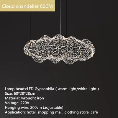 Afralia™ Cloud Light: Nordic Designer Pendant Lamp for Bedroom, Hotel, Restaurant, Bar