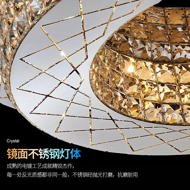 Afralia™ Crystal Chandelier Light for Luxury Living Room, Post-Modern High-End Italian Design