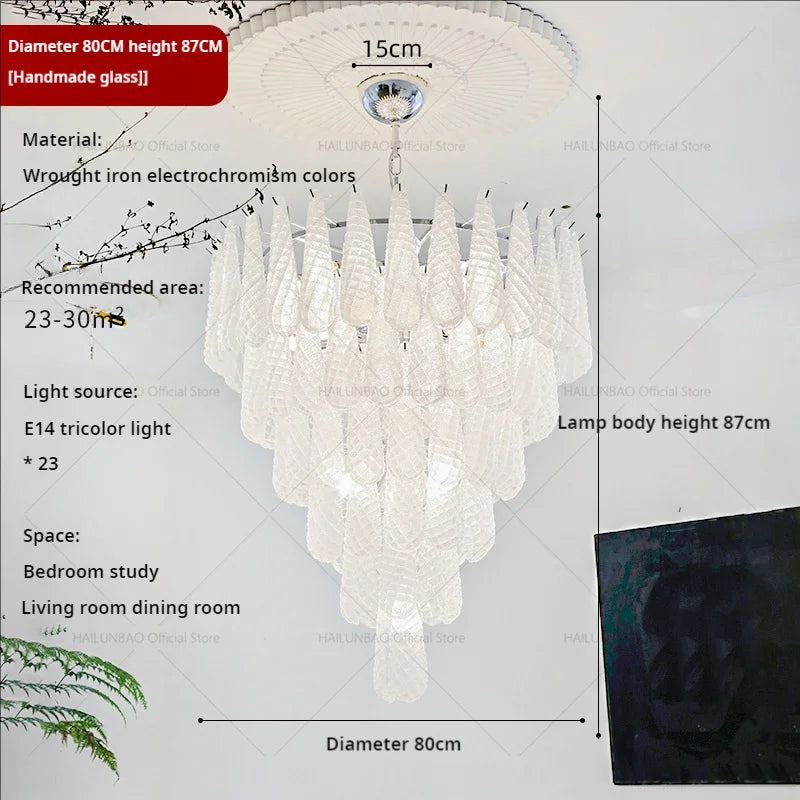 Afralia™ Crystal Glass Chandelier for Living, Dining & Bedroom - Elegant Medieval Art