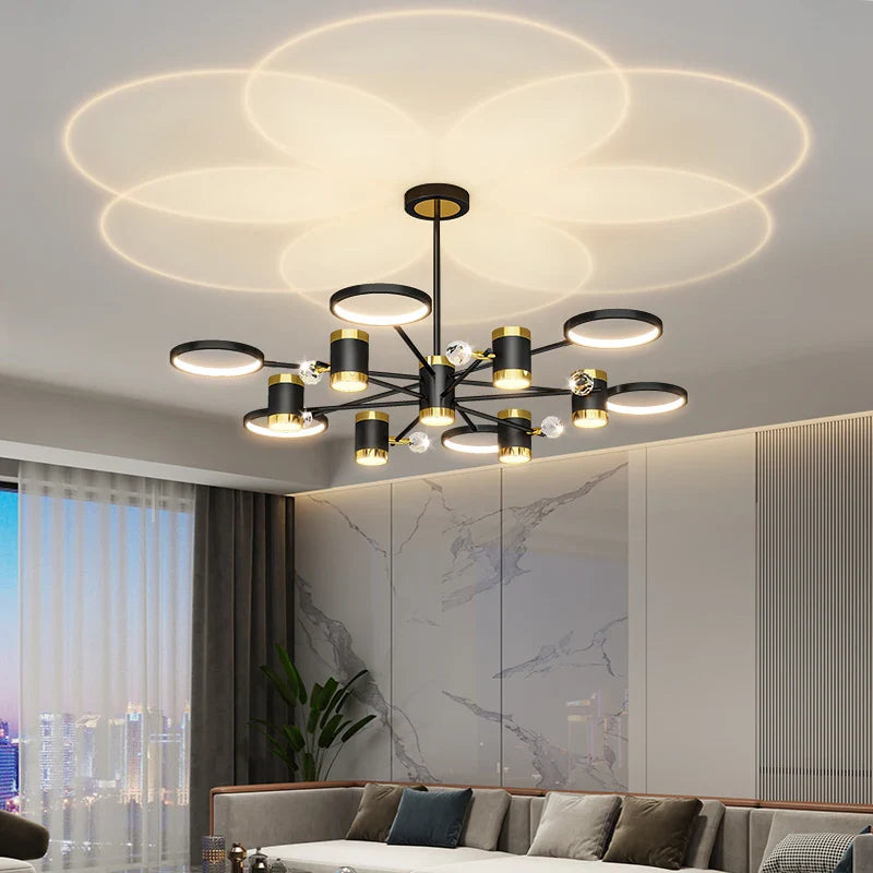 Afralia™ LED Crystal Chandelier: Modern Lighting for Bedroom Living Dining Room Kitchen Luminaria