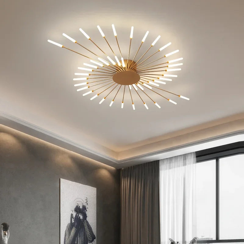 Afralia™ Modern LED Ceiling Chandelier for Living Room Bedroom Home Lighting