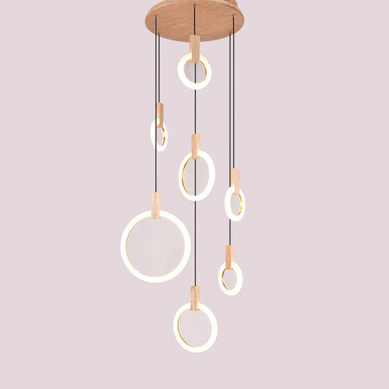 Afralia™ Modern Circle Chandelier: Large Living Room Art Deco Lighting for Hotel Lobby & Office