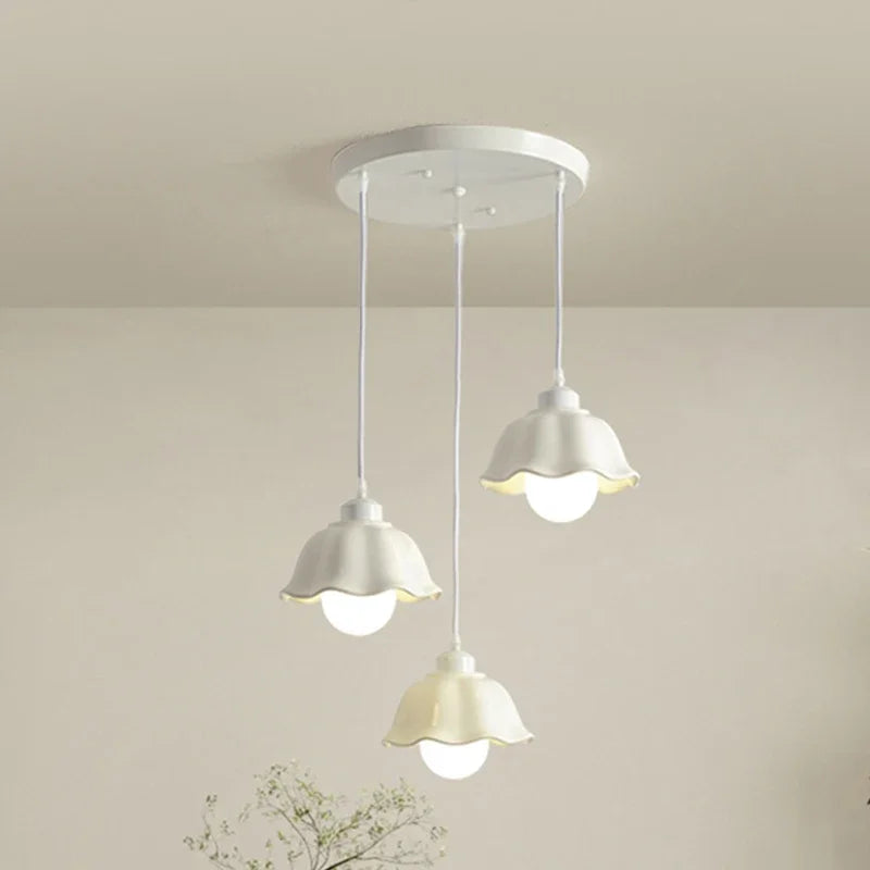 Afralia™ Elegant Cream LED Chandelier for Dining Room