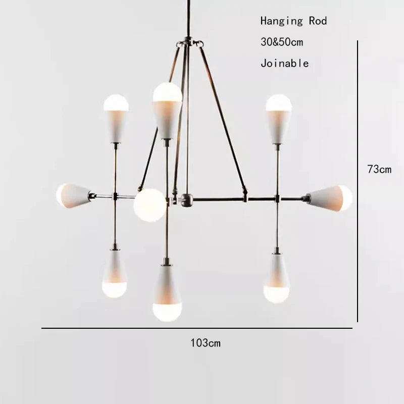Afralia™ Designer Metal Pendant Light for Stylish Living Room and Dining Space