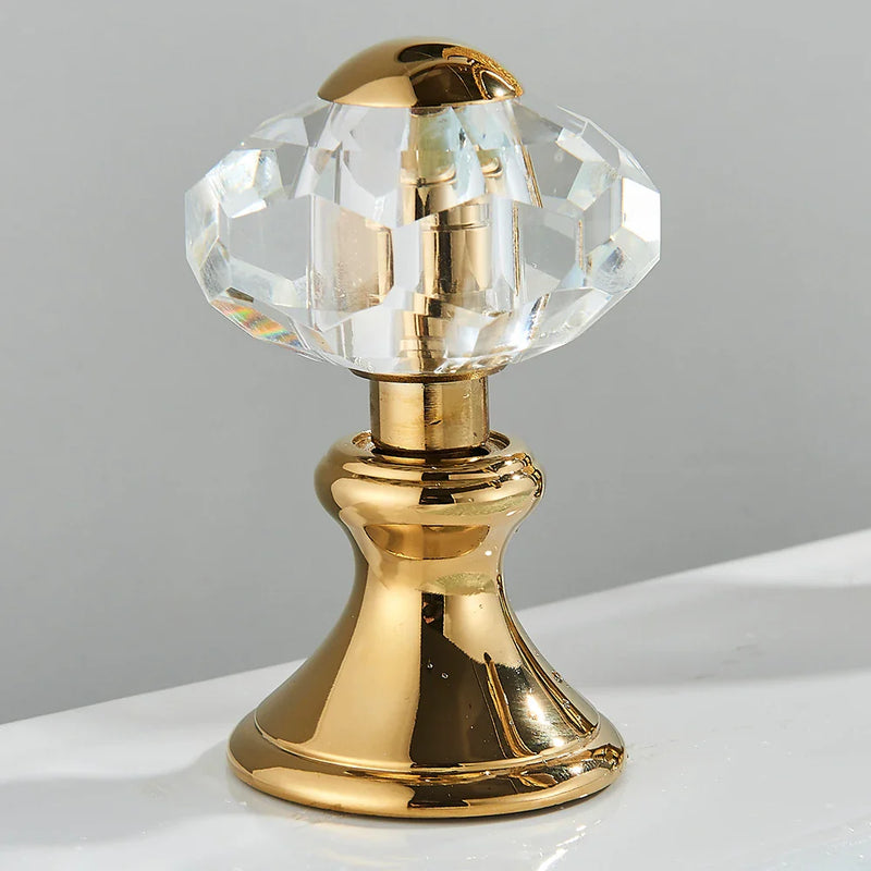 Afralia™ Golden Swan Crystal Dual Handle Basin Tap