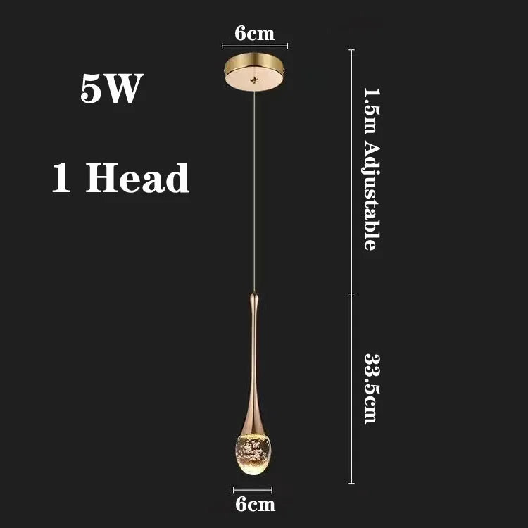 Afralia™ LED Crystal Chandelier: Modern Living Room Gold/Silver/Black Ceiling Light