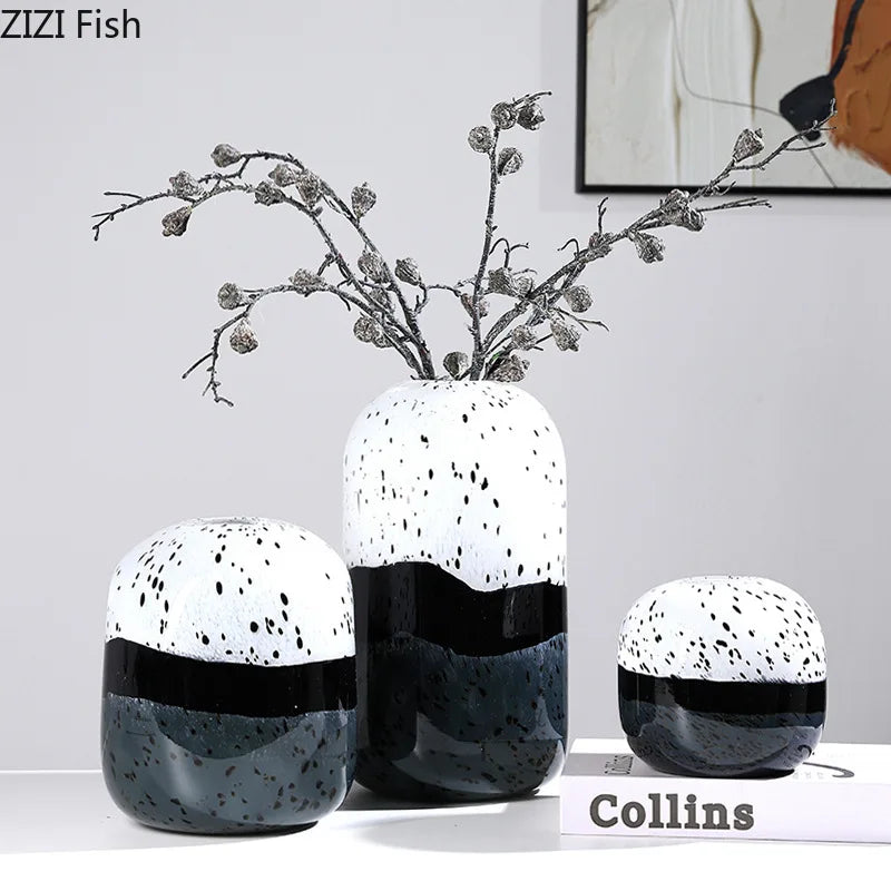 Afralia™ Glass Vase Hydroponics Flower Pot Gradient Desk Decor Room Aesthetic Elegant Vase