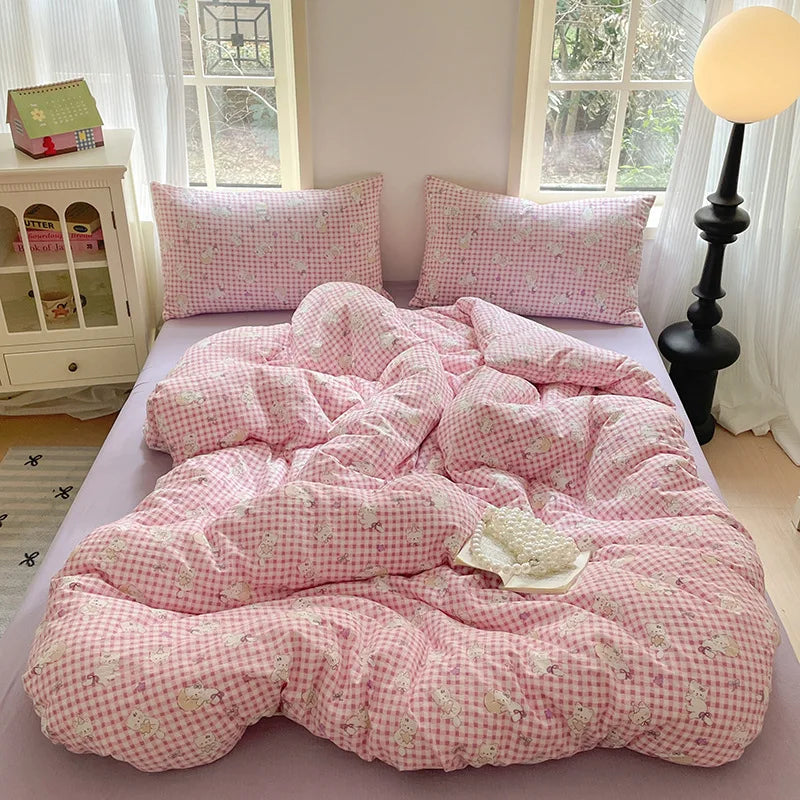 Afralia™ Double-Layer Cotton Bedding Set - High-Quality, Ultra Soft Quilt Set