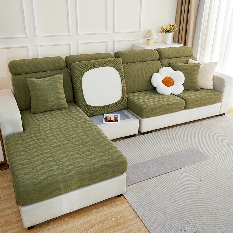Afralia™ Jacquard Sofa Seat Cover Furniture Protector Stretch Washable Slipcovers