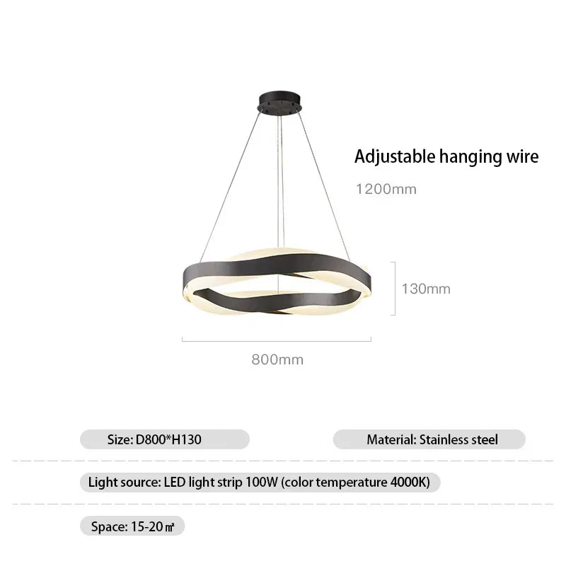 Afralia™ Modern LED Pendant Light for Bedroom, Living Room, Dining Room